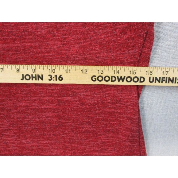 Ryan Michelle Red Plaid Trim Sweater Dress Polyester Rayon Spandex Size PM - Picture 9 of 12